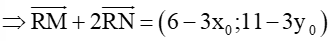 Trong mặt phẳng toạ độ Oxy cho hai điểm M(–2; 1) và N(4; 5)
