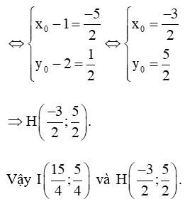 Trong mặt phẳng toạ độ Oxy cho ba điểm A(1; 2), B(3; 4) và C(2; –1)