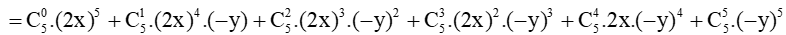 Khai triển các đa thức: a) (x – 2)^4; b) (x + 2)^5