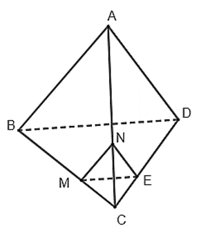 Cho tứ diện ABCD. Trên cạnh BC lấy điểm M sao cho MB = 2MC