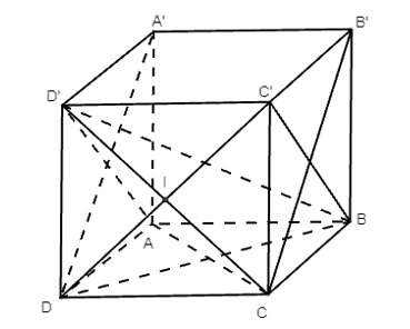 Cho hình lập phương ABCD.A’B’C’D’ cạnh a. Tính