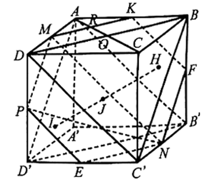 Cho hình hộp ABCD.A'B'C'D'. Gọi M, N, P lần lượt là trung điểm của AD, B'C', DD'