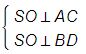 Cho hình chóp S ABCD có đáy là hình thoi O là giao điểm của hai đường chéo SA = SC SB = SD