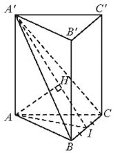 Cho hình lăng trụ đều ABC A'B'C'  có cạnh đáy bằng a. Biết