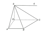 Cho hình chóp S.ABCD có đáy ABCD là hình thang (AB // CD). Gọi d là giao tuyến của hai mặt phẳng (SAB) và (SCD)