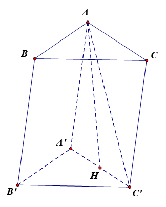Cho hình lăng trụ ABC.A'B'C' có A'B'C' và AA'C' là hai tam giác đều cạnh a