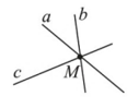 Vẽ ba đường thẳng sao cho số giao điểm (của hai hoặc ba đường thẳng) (ảnh 2)