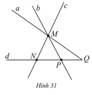 Hãy kể tên hai tia chung gốc Q trong Hình 31 (ảnh 1)