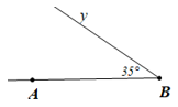 Vẽ đoạn thẳng AB. Vẽ một góc có số đo 55 độ với đỉnh là A (ảnh 3)