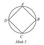 Diện tích hình tròn là 6,28 cm2. Hãy tính diện tích hình vuông ABCD (ảnh 1)