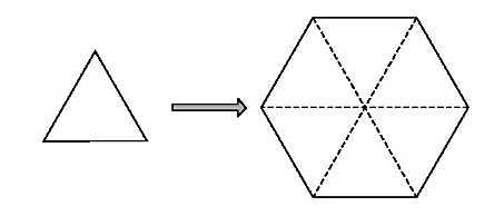 Cho 6 hình tam giác đều (bằng giấy) nằm trong có tính nhiều năm 5cm