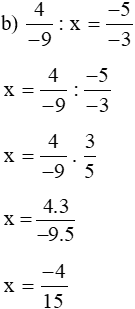 Tìm x, biết x : 2/-11 = 33/-4