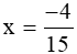 Tìm x, biết x : 2/-11 = 33/-4