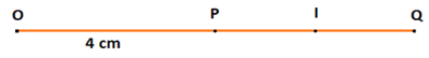 Trên tia Ox lấy hai điểm P và Q sao cho OP = 4 cm OQ = 8 cm