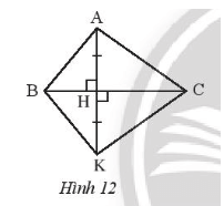 Trong Hình 12, tìm tam giác bằng tam giác ABH