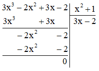 Thực hiện phép chia (x^4 + 6x^2 + 8) : (x^2 + 2)