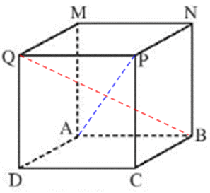 Cho hình lập phương ABCD.MNPQ cho biết BC = 4 cm, tính các cạnh còn lại