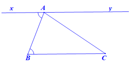 Cho tam giác ABC. Hãy nêu cách vẽ đường thẳng a đi qua đỉnh A và song song với BC