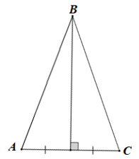 Cho tam giác ABC có đường trung trực của cạnh AC đi qua đỉnh B