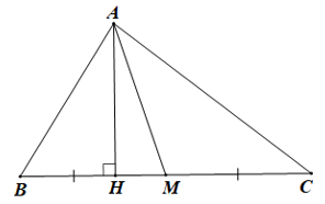 Chứng minh trong một tam giác, đường cao không lớn hơn đường trung tuyến xuất phát từ cùng một đỉnh