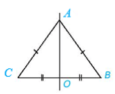 Cho A là một điểm tùy ý nằm trên đường trung trực của đoạn thẳng BC sao cho A không thuộc BC