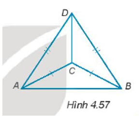Cho các điểm A, B, C, D như Hình 4.57