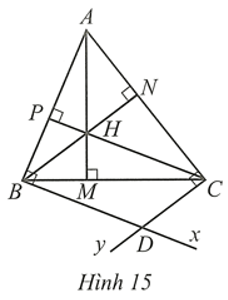 Cho tam giác nhọn ABC có ba đường cao AM, BN, CP cắt nhau tại