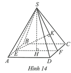 Cho hình chóp tứ giác đều S.ABCD có chiều cao SH