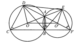 Cho hai đường tròn (O) và (O’) cắt nhau tại hai điểm phân biệt A, B