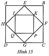 Hình vuông ABCD có cạnh bằng 1, người ta nối trung điểm các cạnh liên tiếp của nó