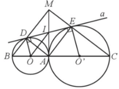 Cho hai đường tròn (O; R) và (O’; r) tiếp xúc ngoài với nhau tại A với R ≠ r