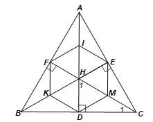 Cho tam giác đều ABC có các đường cao AD, BE, CF cắt nhau tại H