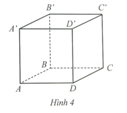 Một chất điểm di chuyển từ đỉnh A’ đến đỉnh C trên bề mặt của hình lập phương