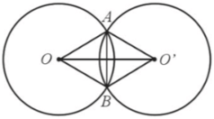 Cho hai đường tròn (O) và (O’) có bán kính bằng nhau, cắt nhau tại A và B