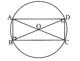 Cho hình chữ nhật ABCD có AB = 5 cm, AD = 12 cm. Tìm tâm và bán kính của đường tròn ngoại tiếp