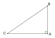 Tam giác ABC vuông tại A thì sin B + cos C = 0