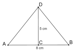 Tính tang, côtang của góc kề đáy của tam giác cân biết cạnh đáy dài 8 cm, đường cao ứng với đáy dài 5 cm