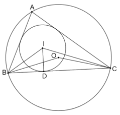 Cho ∆ABC ᔕ ∆A'B'C' với tỉ số đồng dạng k > 0. Gọi (O; R) và (O'; R') lần lượt là đường tròn ngoại tiếp