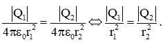 Đặt điện tích Q1 = +6.10^-8C tại điểm A và điện tích Q2 = -2.10^-8C