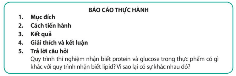 Lý thuyết Sinh 10 Bài 6: Thực hành nhận biết một số phân tử sinh học - Kết nối tri thức