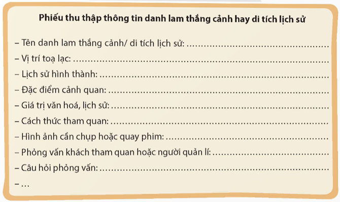 Soạn bài Viết bài văn thuyết minh về một danh lam thắng cảnh hay di tích lịch sử | Ngắn nhất Soạn văn 9 Chân trời sáng tạo