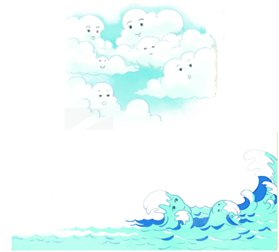 Thiết kế trang trí tiêu đề mây và sóng Cho không gian sống thêm ...