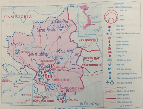 Tập bản đồ Địa Lí 12 Bài 39 (Ngắn nhất): Vấn đề khai thác lãnh thổ theo chiều sâu ở Đông Nam Bộ