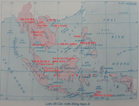 Tập bản đồ Địa Lí lớp 8 Bài 15 (ngắn nhất): Đặc điểm dân cư, xã hội Đông Nam Á