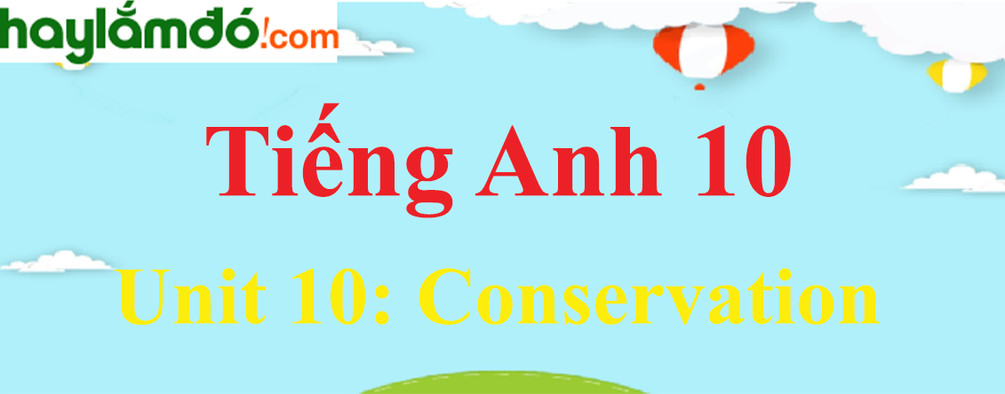 Tiếng Anh lớp 10 Unit 10: Conservation