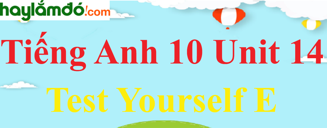 Tiếng Anh lớp 10 Unit 14 Test Yourself E trang 153-154-155