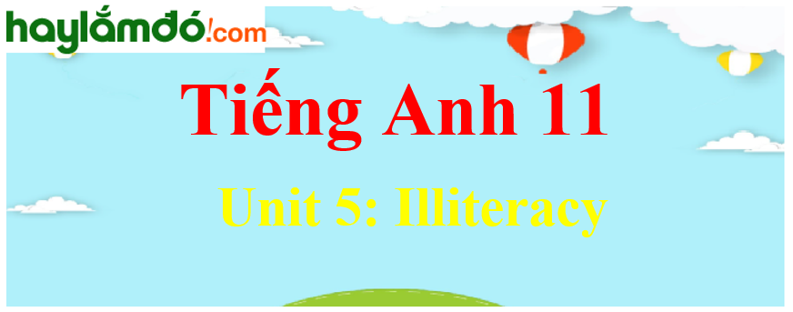 Tiếng Anh lớp 11 Unit 5: Illiteracy