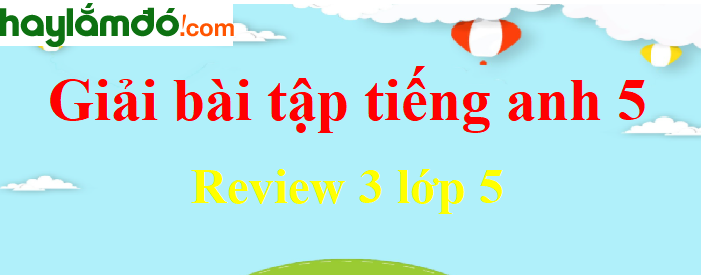 Tiếng Anh lớp 5 Review 3