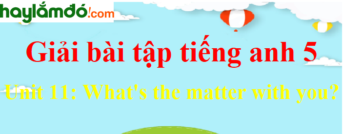 Tiếng Anh lớp 5 Unit 11: What's the matter with you