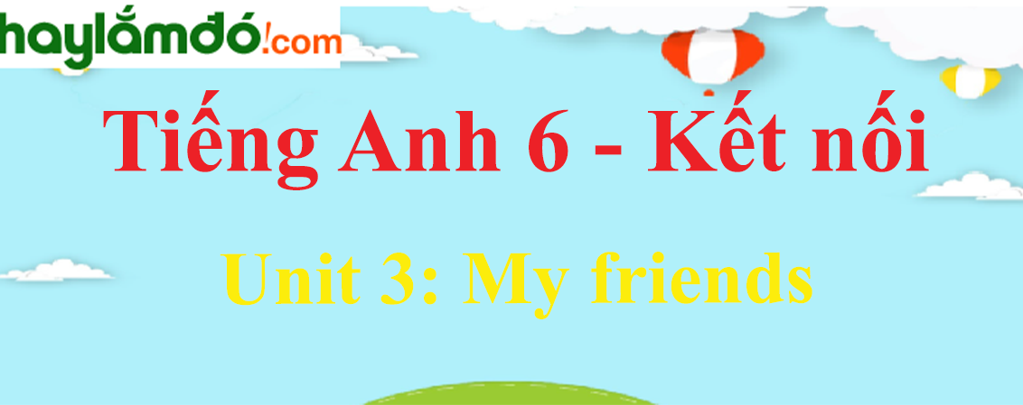 Giải Tiếng Anh lớp 6 Unit 3: My friends